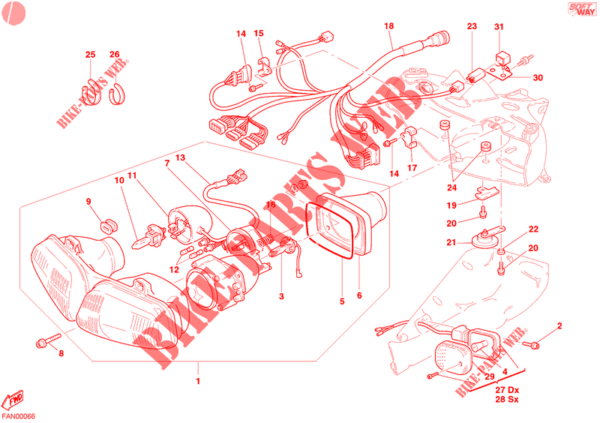 Molla di regolazione fanale Ducati 79910641A