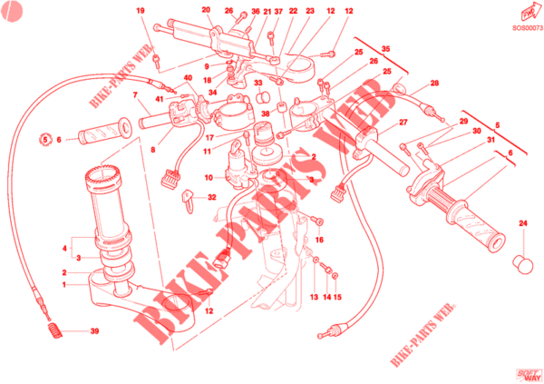 Chiave grezza Ducati 59840113A