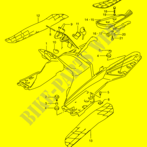 Copripedana posteriore Suzuki 43712-15F00