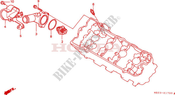 Tirante cassa termostato Honda 19320-MBZ-610